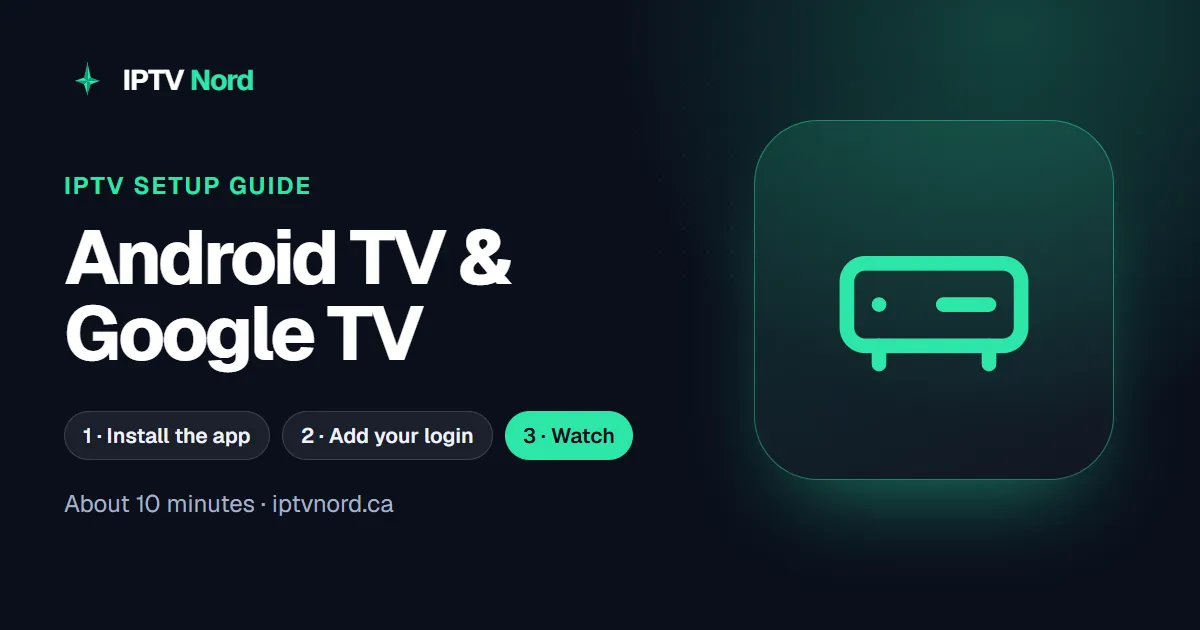 Android TV & Google TV IPTV setup guide: install IPTV Nord step by step